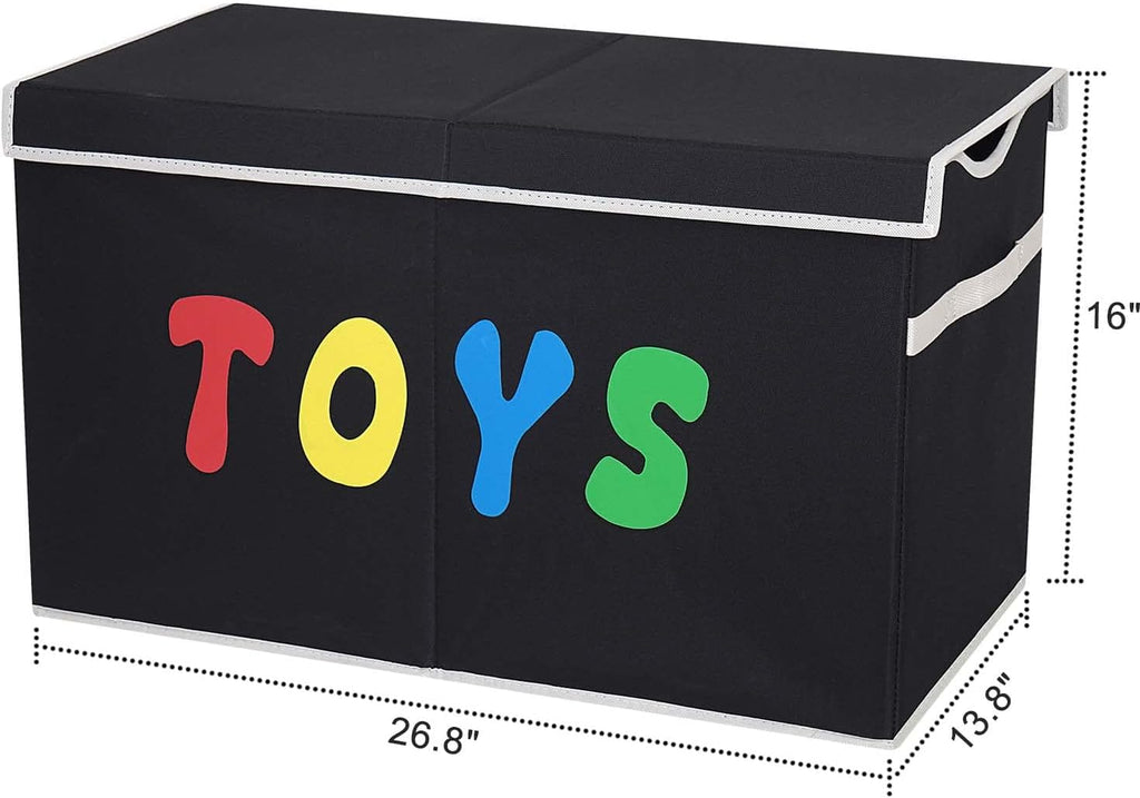 Toy Box Chest, Collapsible Sturdy Storage Bins with Lids, Extra Large Kids Toy Storage Organizer Boxes Bins Baskets