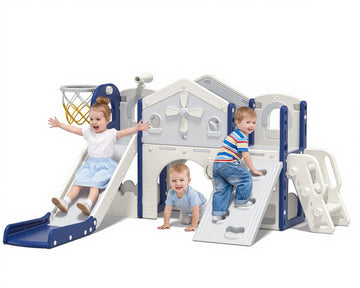 10-in-1 Toddler Slide for Kids 1-3 Outdoor Indoor Baby Playgrond