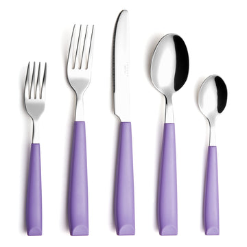 Silverware Set 20 Pieces Stainless Steel Cutlery Color Handle Flatware - 4 x Dinner Knife; 4 x Dinner Fork; 4 x Salad