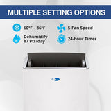 ARC-1230WNH 14,000 BTU (12,000 BTU SACC) NEX Inverter Dual Hose Cooling Portable Air Conditioner, Heater