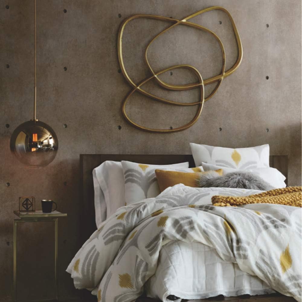 Gradient Color Glass Pendant Light,Modern Glass Hanging Light Chandelier Light (Gold, 20cm)