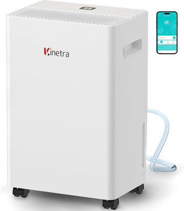 1500 Sq. Ft Dehumidifiers for Home, 30 Pints dehumidifier for Basement with drain hose,Smart APP control, 1.6L Tank