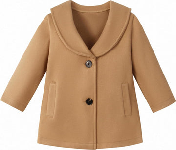 Baby Boy Girl Coat Toddler Pea Coat Fall Winter Jacket Outerwear for Baby Buttons Coat Clothes