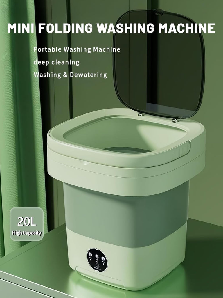 Portable Washing Machine, Mini Washer,20L Upgraded Large Capacity Foldable Washer.Deep Cleaning of Underwear, Baby
