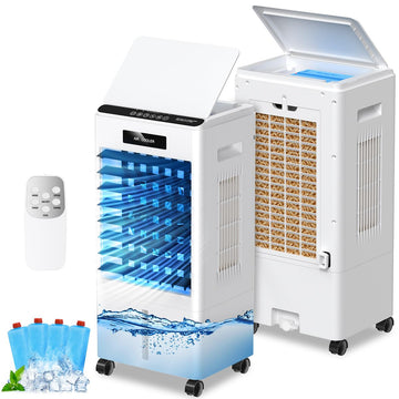Portable Air Conditioners, 3-in-1 AC Cooling Fan 3 modes 3-Speed with Remote Control & 4 Ice Boxes