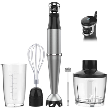 Immersion Blender Handheld Corded, 1100W 5 in 1 Hand Blender Set