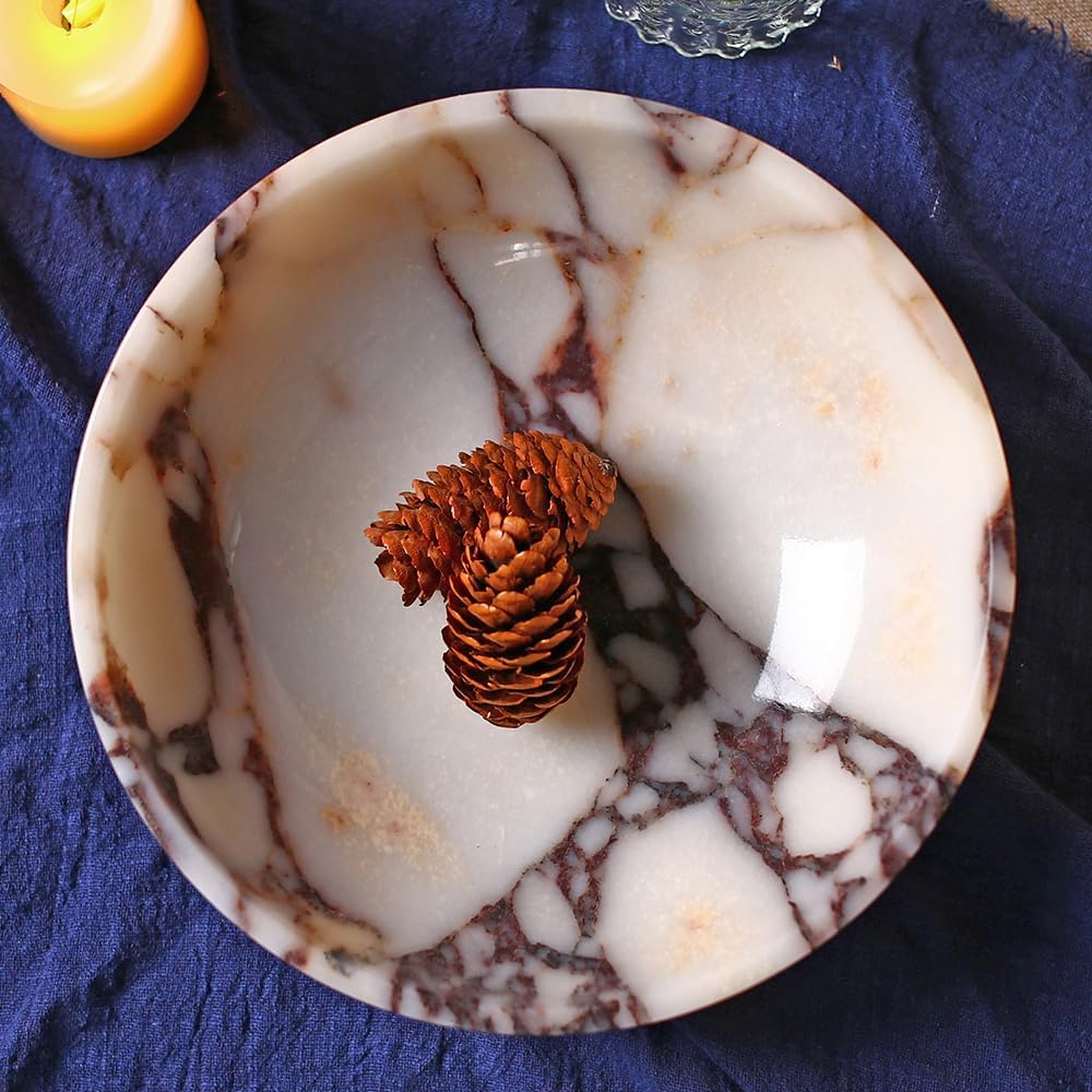 Luxury decorative marble bowl decoration for decoration,Key bowl table, Catchall for coins, change candy, organizer