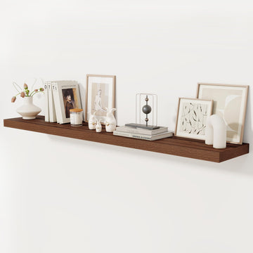 72 Inch Floating Shelf, 12 Inch Deep Wall Shelf for Fireplace Mantel, Deep Storage Shelves, Wall Shelves with