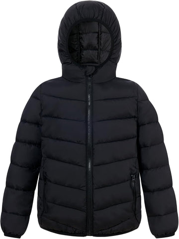 Girls Winter Coat Lightweight Puffer Jacket Zip Pockets