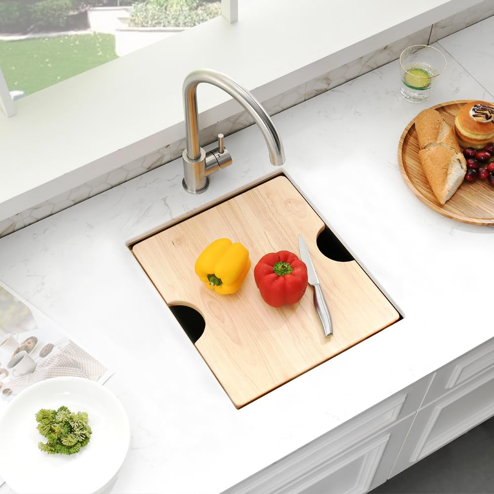 Brass Bar Sink Undermount, 15 x 17 Inch