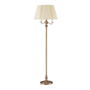 150-Watt 6-Way Mechanism Floor Lamp, Antique Brass