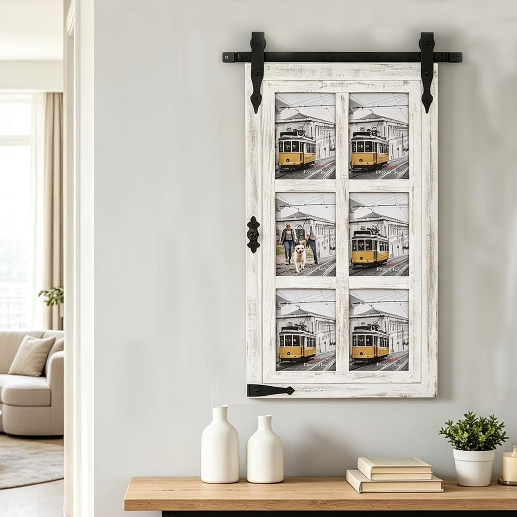 Farmhouse 6-Opening 5x7 Wall Picture Frame