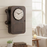 Antique Wall Clock Vintage Clock with Hidden Storage Compartment