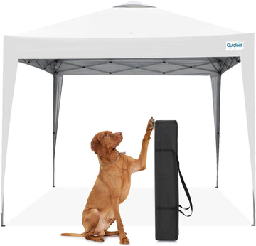 10x10 Pop Up Canopy Tent Without Sidewall, Instant Setup Gazebo for 1 Person, Portable & Compact