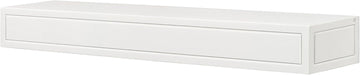 Premium Grade A MDF White mantel shelf, Crisp White paint, 60"L 9"D 5"H, The perfect compliment to your