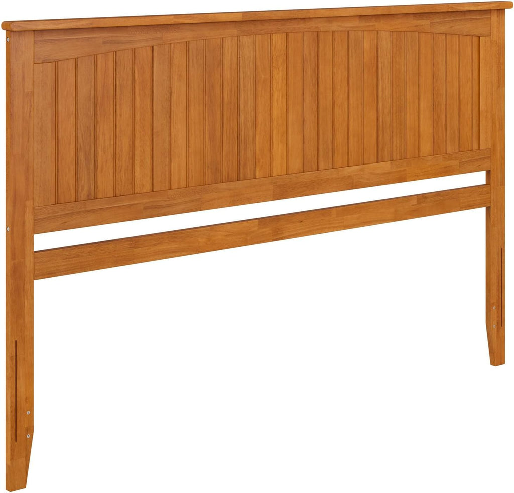 King Solid Wood Panel Headboard, Light Toffee