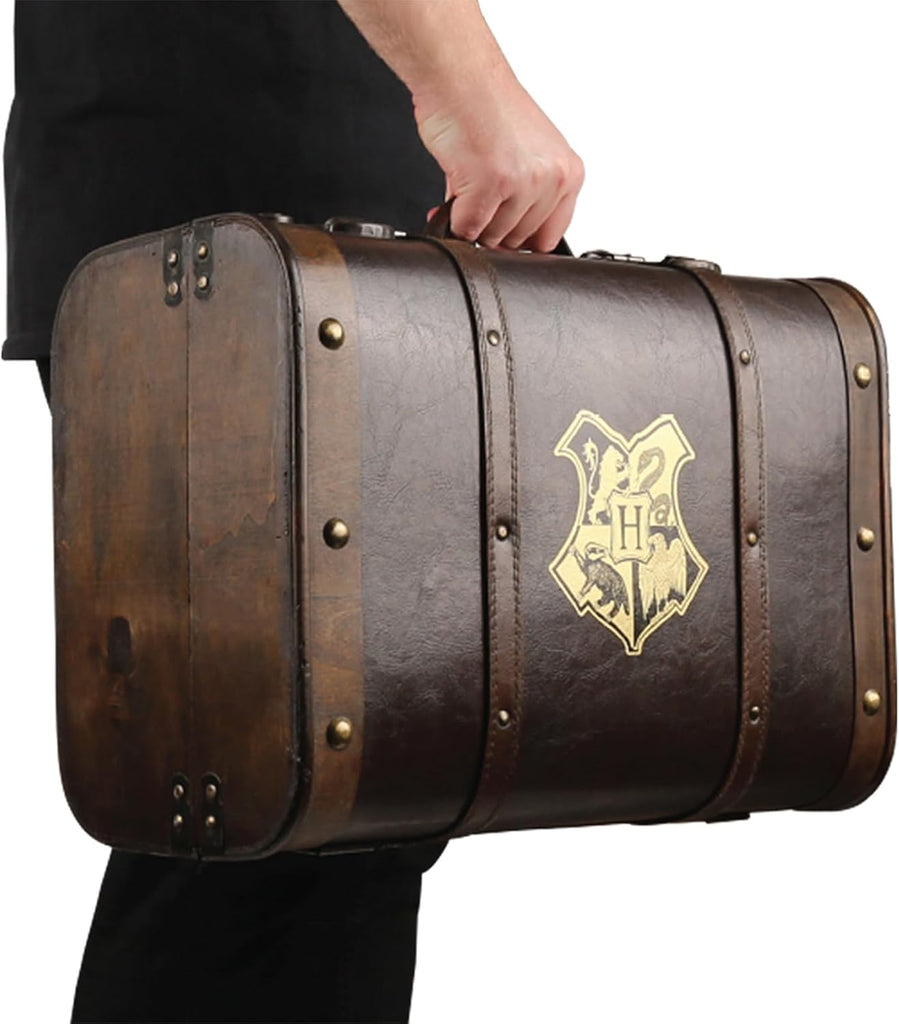 Hogwarts School Trunk - Large 17.5" Collectible Storage Chest with Hogwarts Crest - Official Wizarding World Prop