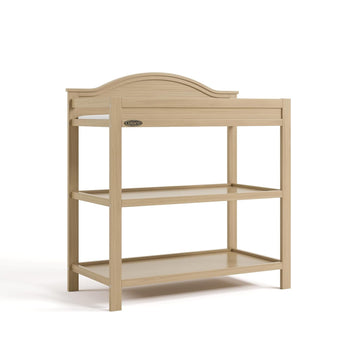 Changing Table with Water-Resistant Pad, Driftwood | GREENGUARD Gold Certified Baby Changing Station with