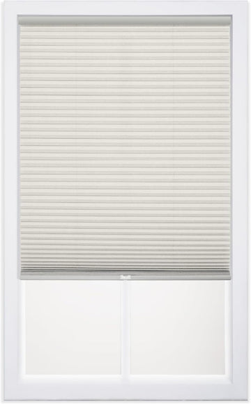 Cordless 1" Light Filtering Cellular Shade, 20"W x 48"H, Cream