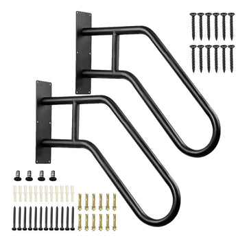 2 Pack Outdoor Handrail for 1-3 Step Stairs