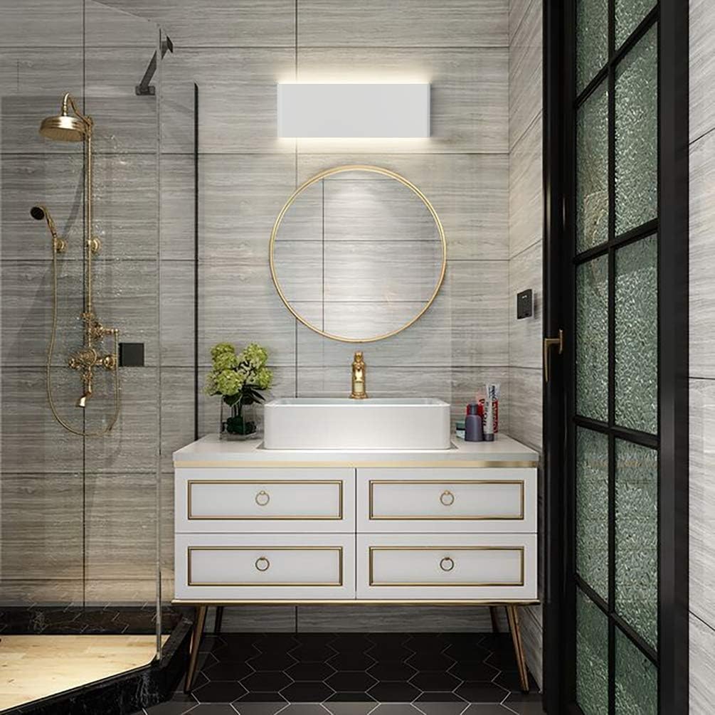 15.75in Matte White Modern Vanity Light Up and Down LED Vanity Light Wall Lighting Fixtures (Neutral White 4000K)