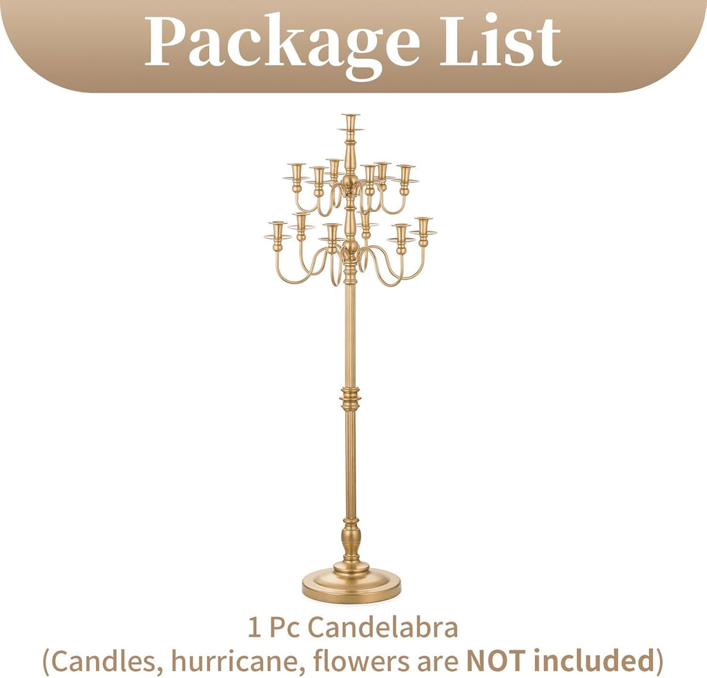 Candelabra Candle Holderches Gold Candle Holders for Candlesticks Wedding Centerpiece Table Decorations