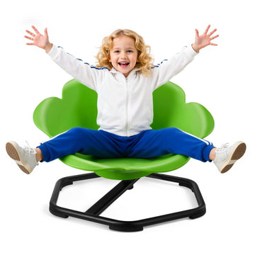 Kids Swivel Chair, 220 lbs Capacity, Cylinder Shape Sensory Spinning Chair, Autistic Kids Sensory Toy Seat with