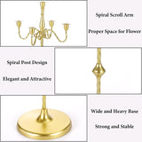 42.7" Tall Candelabra Candle Holder, 5 Arms Gold Candlestick Holders, Floor Candelabras Centerpiece for Taper Candles