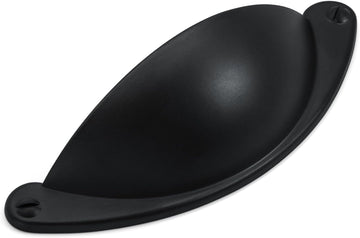 10 Pack | 2 1/2 Inch Drawer Pulls Black Kitchen Cabinet Handles and Dresser Drawer Pulls | Bathroom Matte Black Cabinet