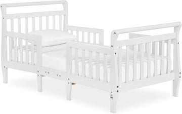 3-in-1 Toddler Bed with Rails, GREENGUARD Gold, White