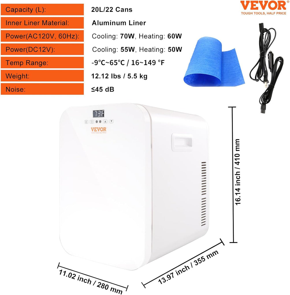 Mini Fridge, 20L Skincare Fridges with Temper Control Touch Screen
