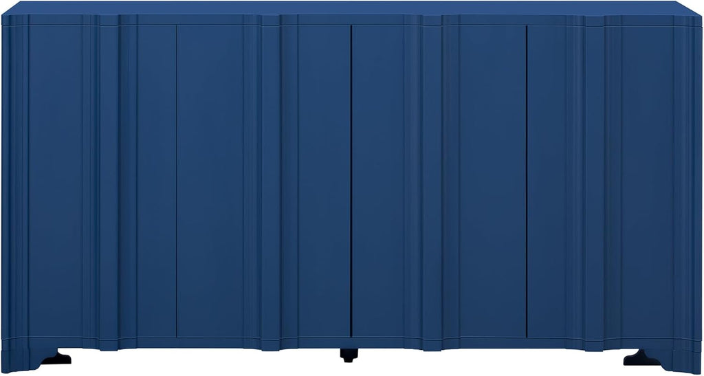 59.7" Modern Buffet Cabinet with 4 Linear Doors
