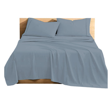KL 500 Thread Count 100% Egyptian Cotton King Sheet Set 15 Inch Extra Deep Pocket Long Staple Cotton Soft Luxury