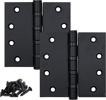 Stainless Steel Matte Black 4 inch Door Hinges,Interior Door Hinge，Heavy Duty Exterior Door Hinges，Ball Bearing