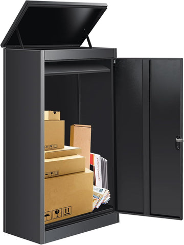 Package Delivery Boxes Drop Boxes with Secure Storage, Anti-Theft Galvanized Steel,Waterproof Package Delivery Box Porch