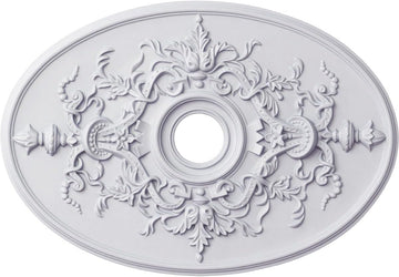 21 1/4-Inch W x 30 3/4-Inch H x 1 5/8-Inch P Alexa Ceiling Medallion