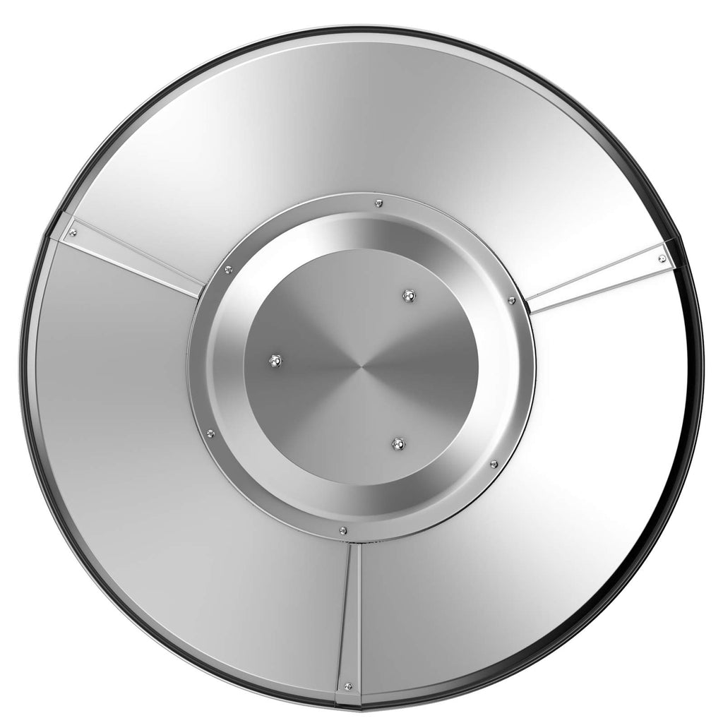 Heat Reflector Shield for Outdoor Propane Patio Heaters, Weatherproof Aluminum Top Dome-cap (All hardware included