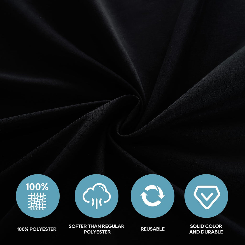 Everyday Series Rectangle Tablecloth 60" x 102" 10 Pack Black