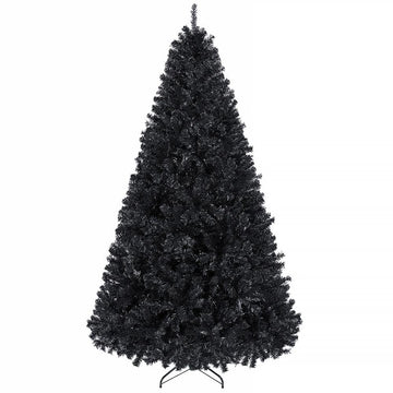 6ft Black Artificial Christmas Pine Tree, Unlit Christmas Trees