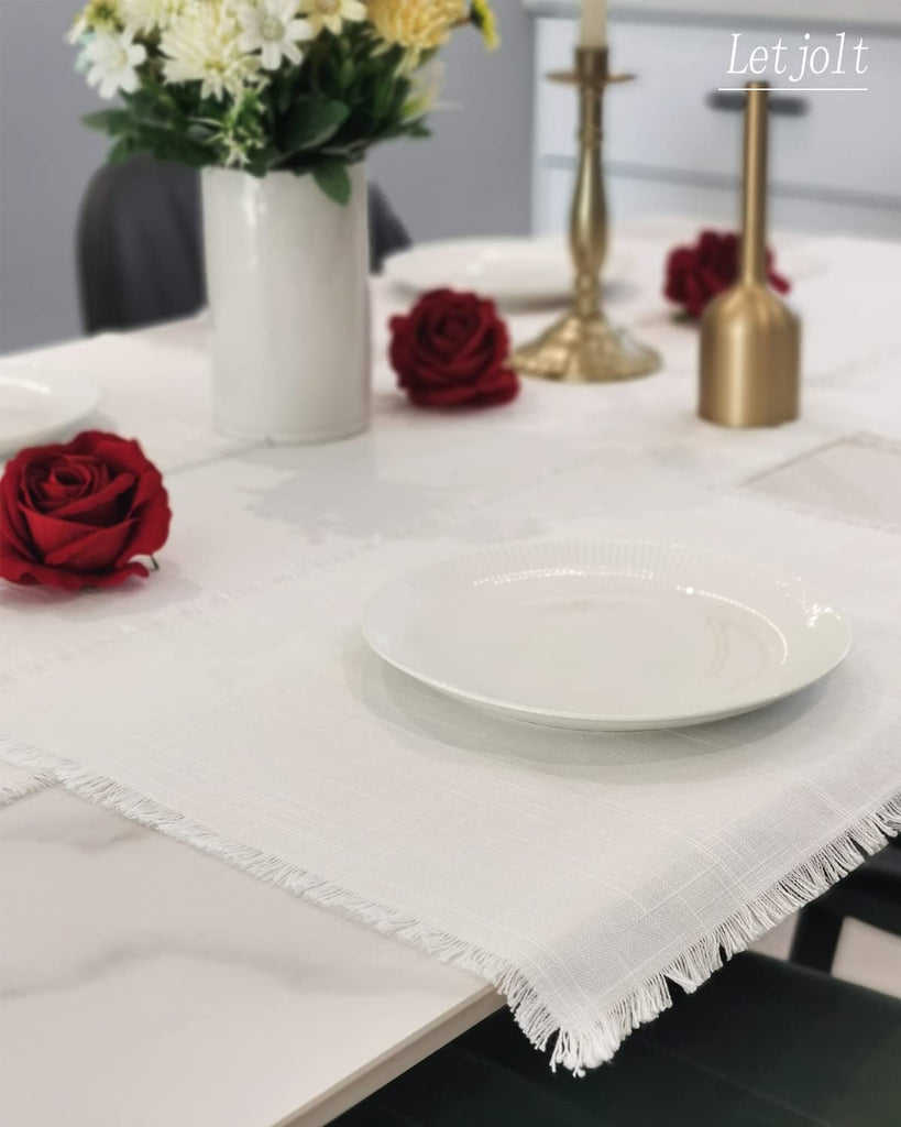White Placemats Set of 4