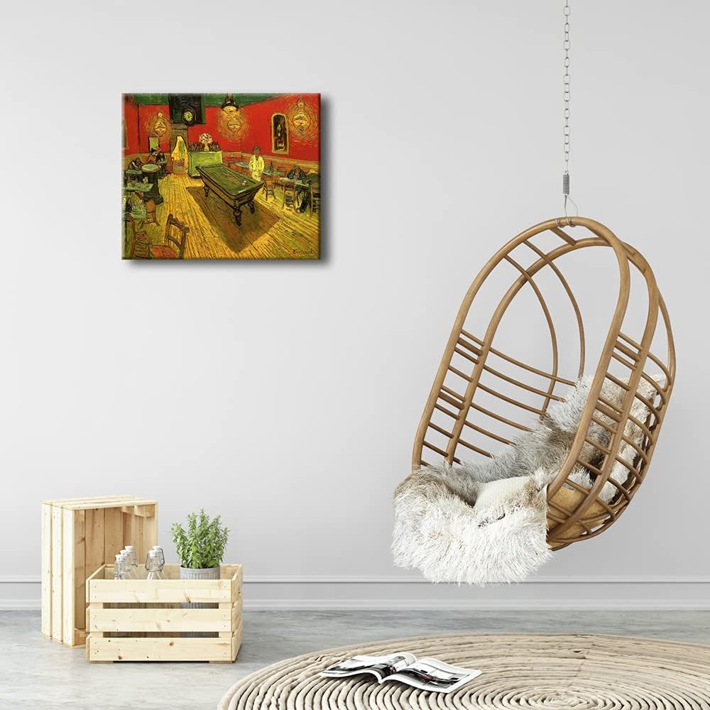 Large Classic Canvas Prints Wall Art The Night Cafe in the Place Lamartine in Arles by Van Gogh Famous Abstract Oil