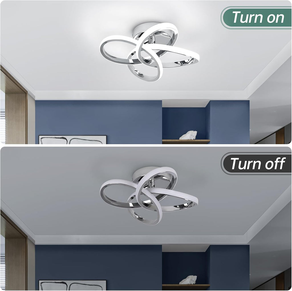 Modern Ceiling Light Fixture,Small Led Hallway Light Fixtures Ceiling Lamp,Creative Close to Ceiling Lighting Bedroom