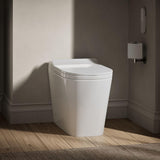 Smart One-Piece Elongated Toilet with Built-In Bidet, Dual Flush, Quiet-Close Lid