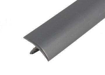 25ft Roll of Grey 5/8" Plastic Tee Moulding for Arcade Game Cabinets, Counters, Shelves, or Tables