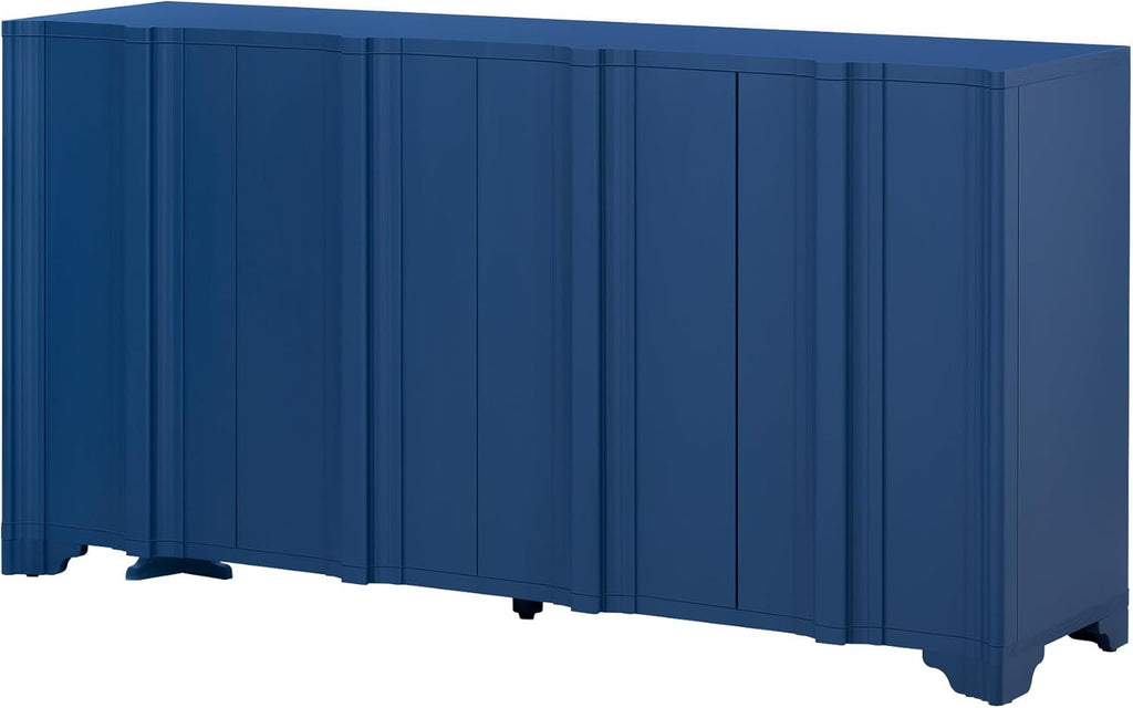 59.7" Modern Buffet Cabinet with 4 Linear Doors