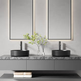 Vessel Sink 15.7" x 15.7" Round Bathroom Sinks Above Counter, Countertop Bathroom Vessel Sinks