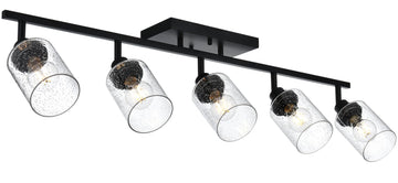 Black Track Lighting Kit Ceiling Mount Kitchen Track Lighting Fixtures, Bathroom Ceiling Tracking Vanity