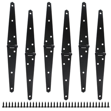 6 Pcs 6" Light Strap Hinge with Screws