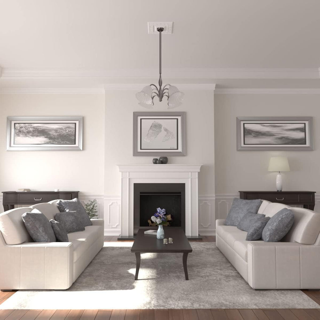 18-Inch x 18-Inch x 3 1/2-Inch ID x 1 1/8-Inch Eris Ceiling Medallion