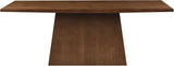 Coadz 82 inch Wooden Dining Table, Modern Rectangular Kitchen Dinner Table for 6-8 People, Pedestal Wooden Dining